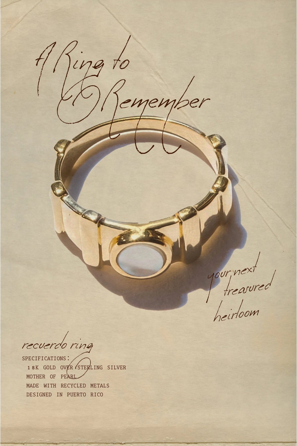 Recuerdo Mother Pearl Ring - MUNS