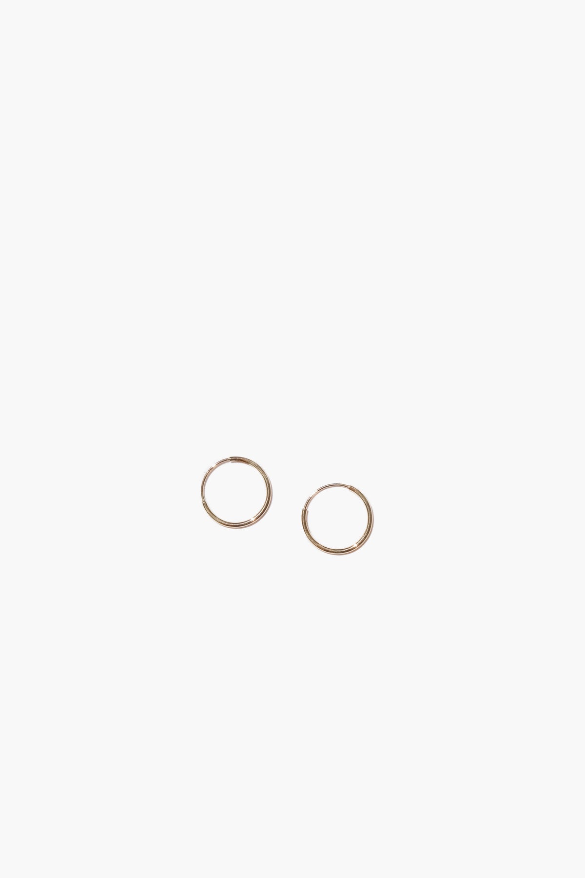 12mm Hoops - Solid 14k Gold