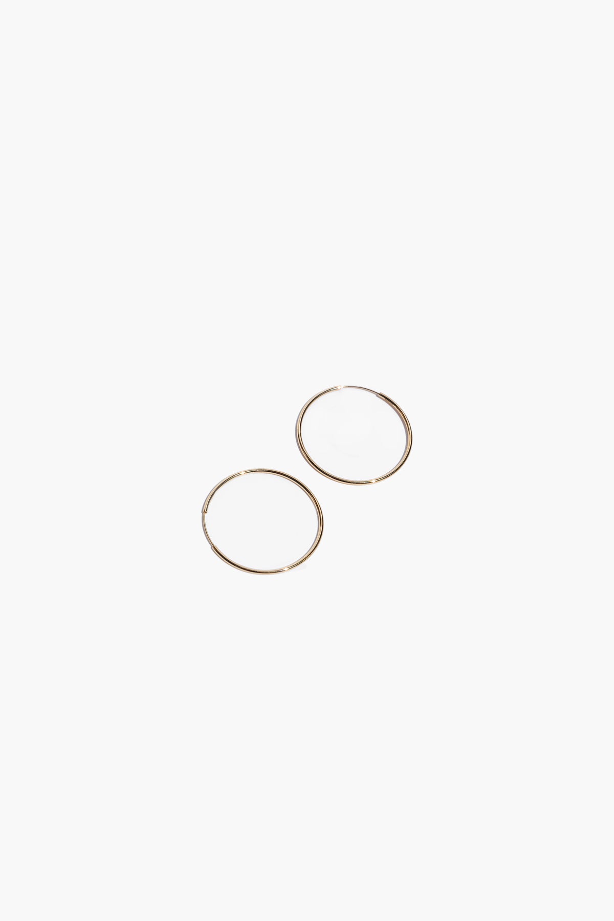 35mm Hoops - Solid 14k Gold