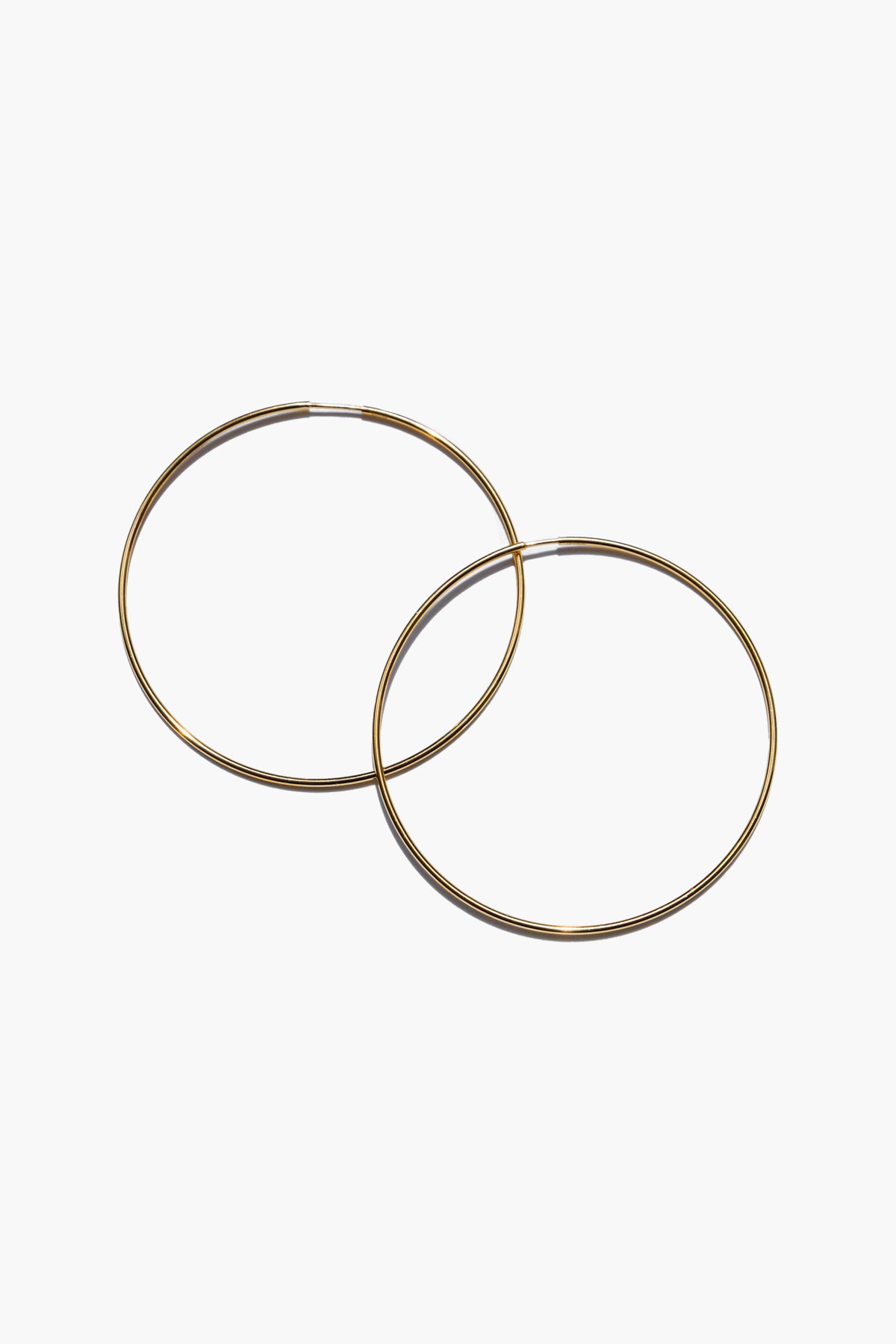 50mm Hoops- 14k Solid Gold