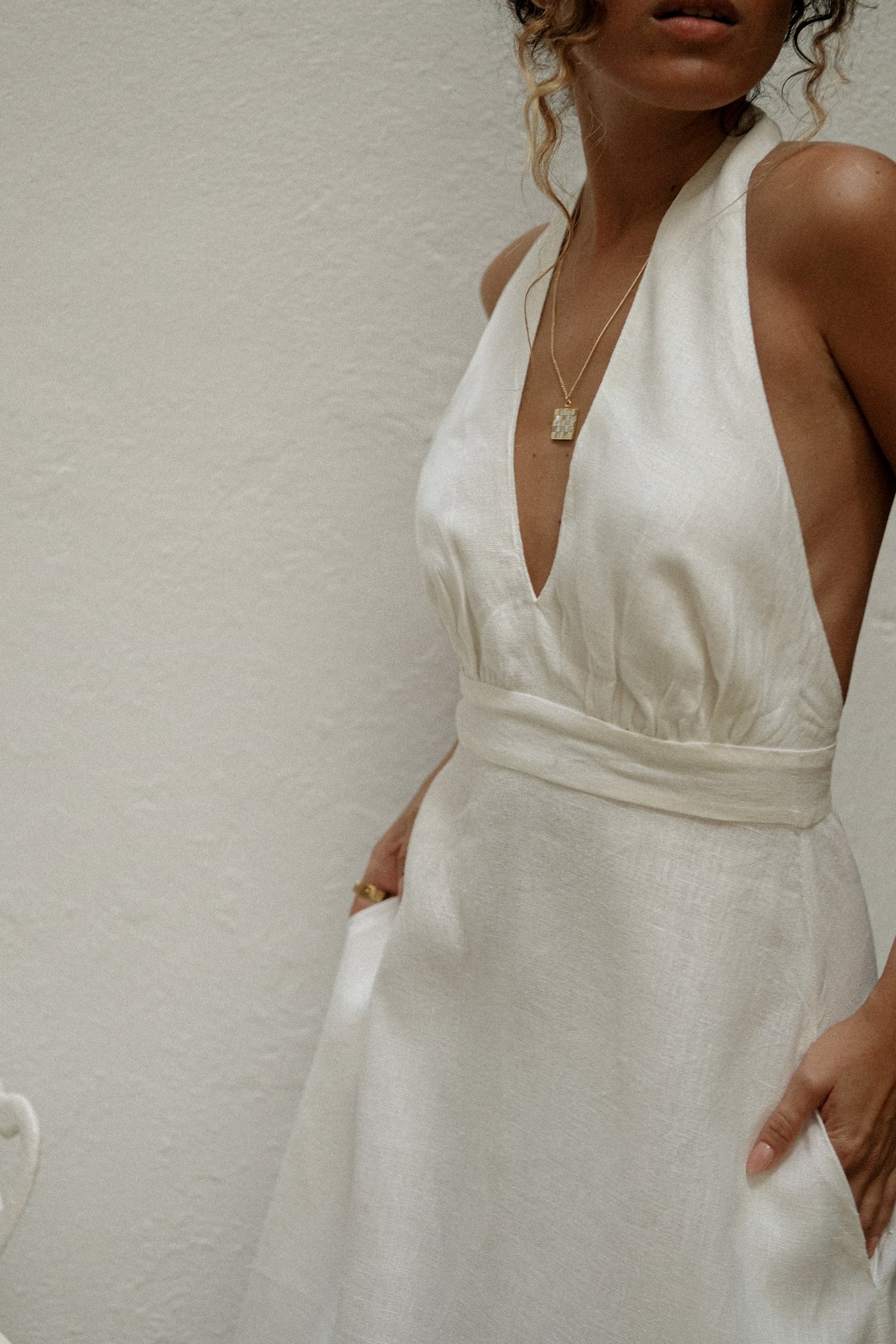 Paola Dress White