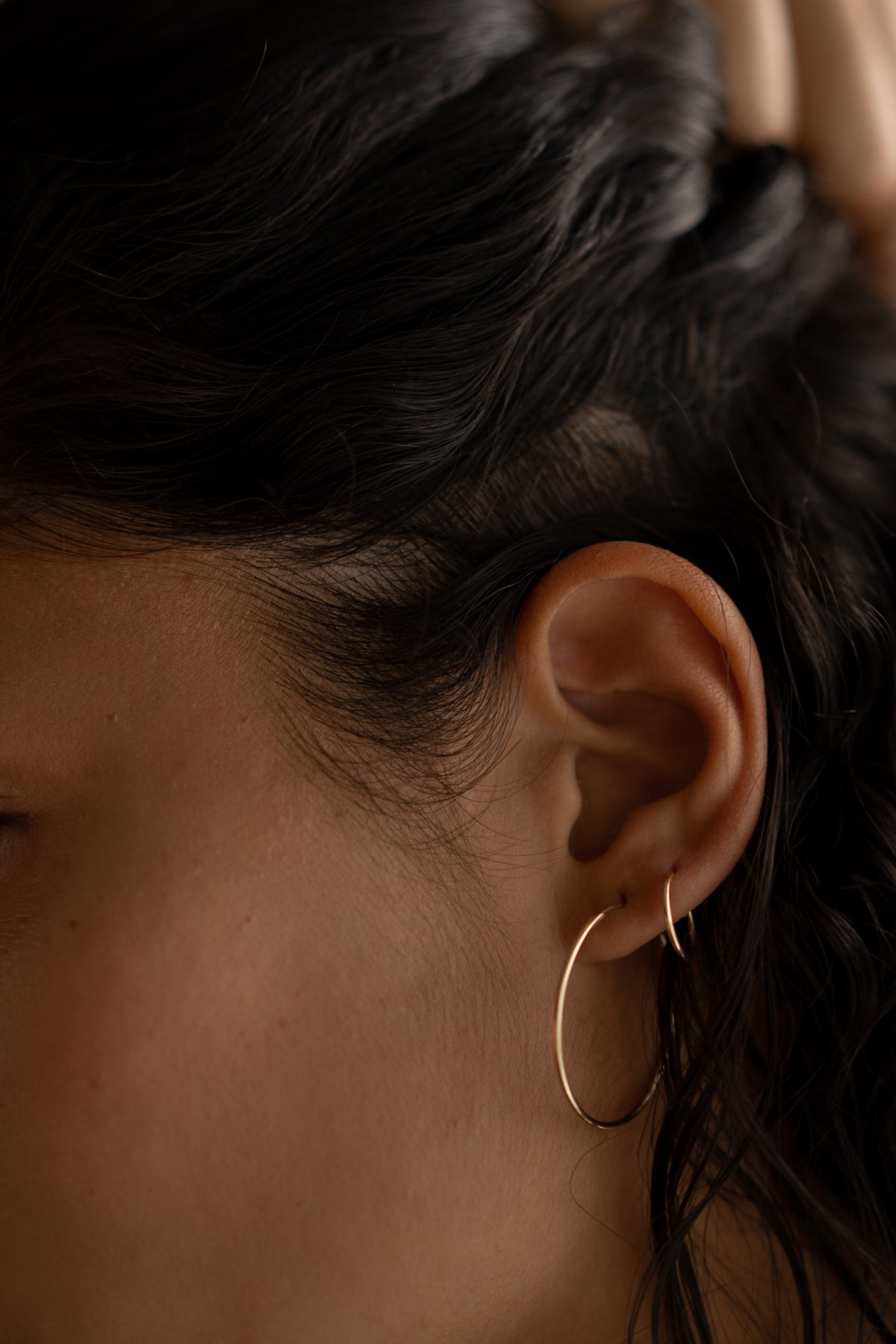 35mm Hoops - Solid 14k Gold